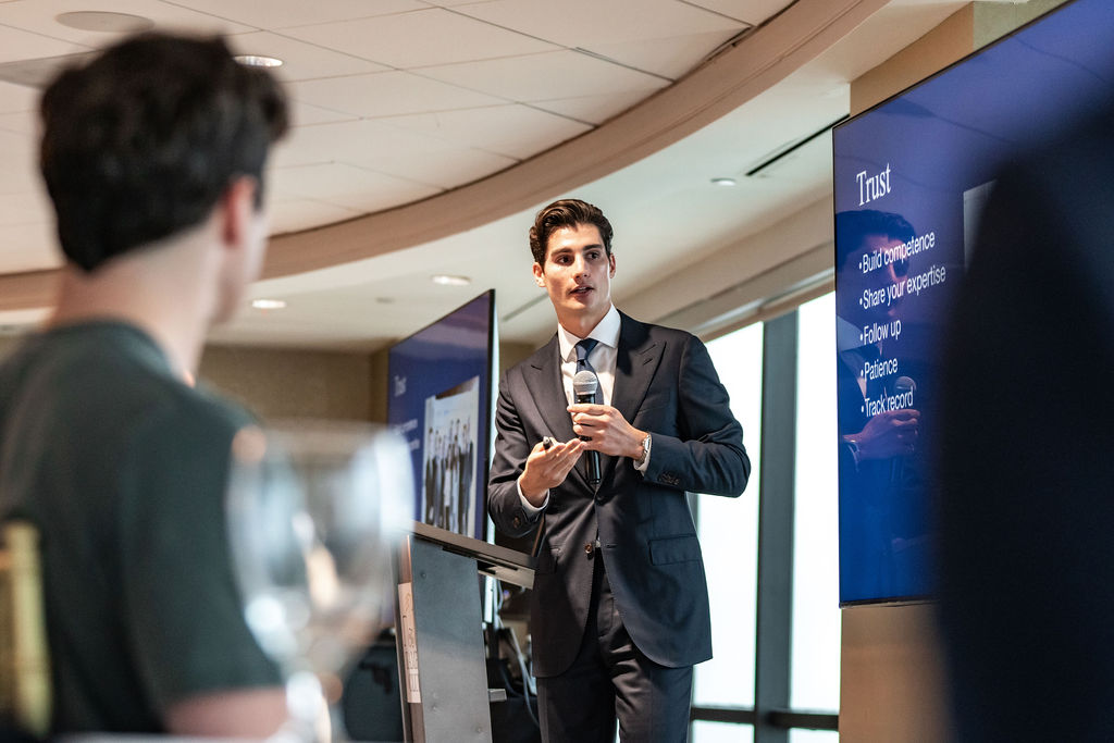 Member speaking at event